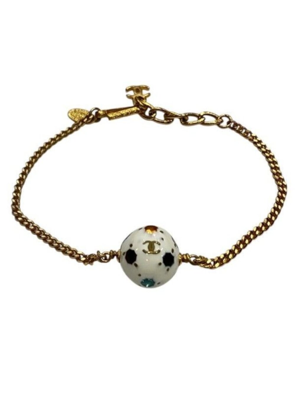 Chanel CC Logo Soccer Ball Bracelet